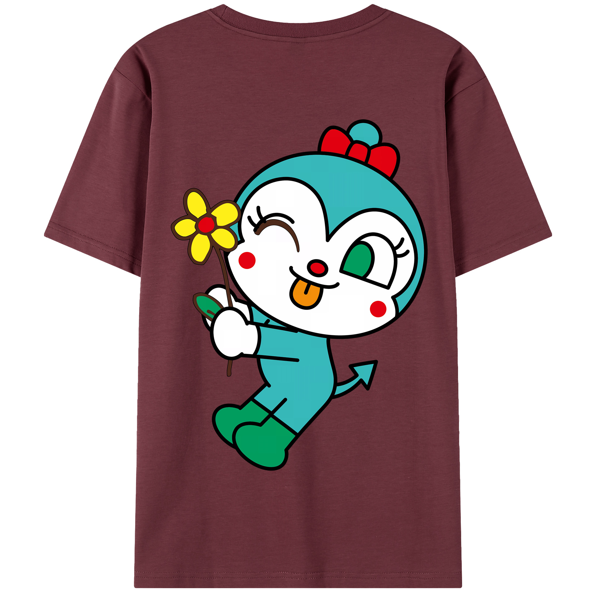 （画像用） アンパンマン Anpanman 綿100％半袖Tシャツ（背面プリント）